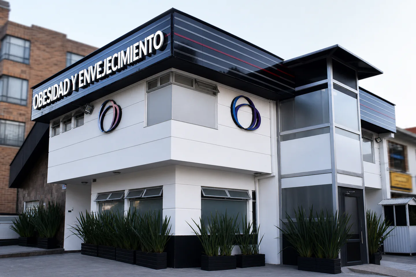 Fachada de la Clínica de Obesidad y Envejecimiento en Chicó Norte, Bogotá
