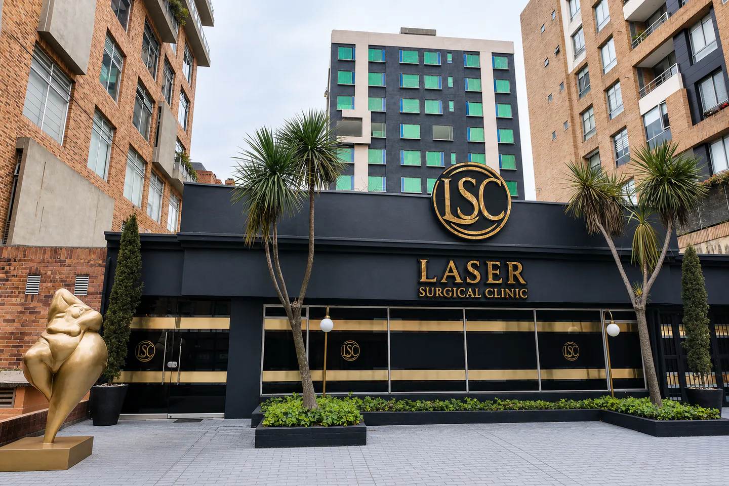 Fachada de Laser Surgical Clinic en Chicó Norte, Bogotá