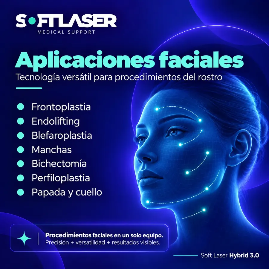 Aplicaciones faciales presentadas para SoftLaser Hybrid 3.0